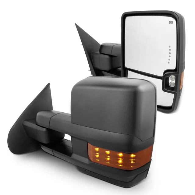 Mirror black folding telescoping