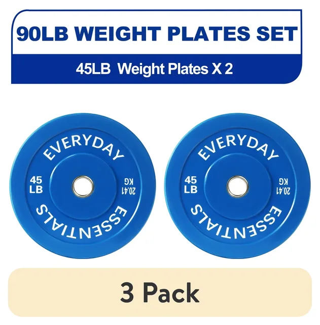 Bumper Plate 3 pack 45 lbs 160 pounds