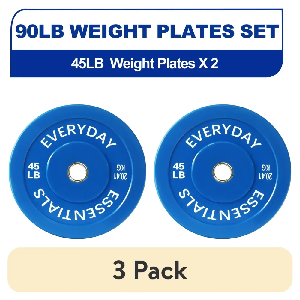 Bumper Plate 3 pack 45 lbs 160 pounds