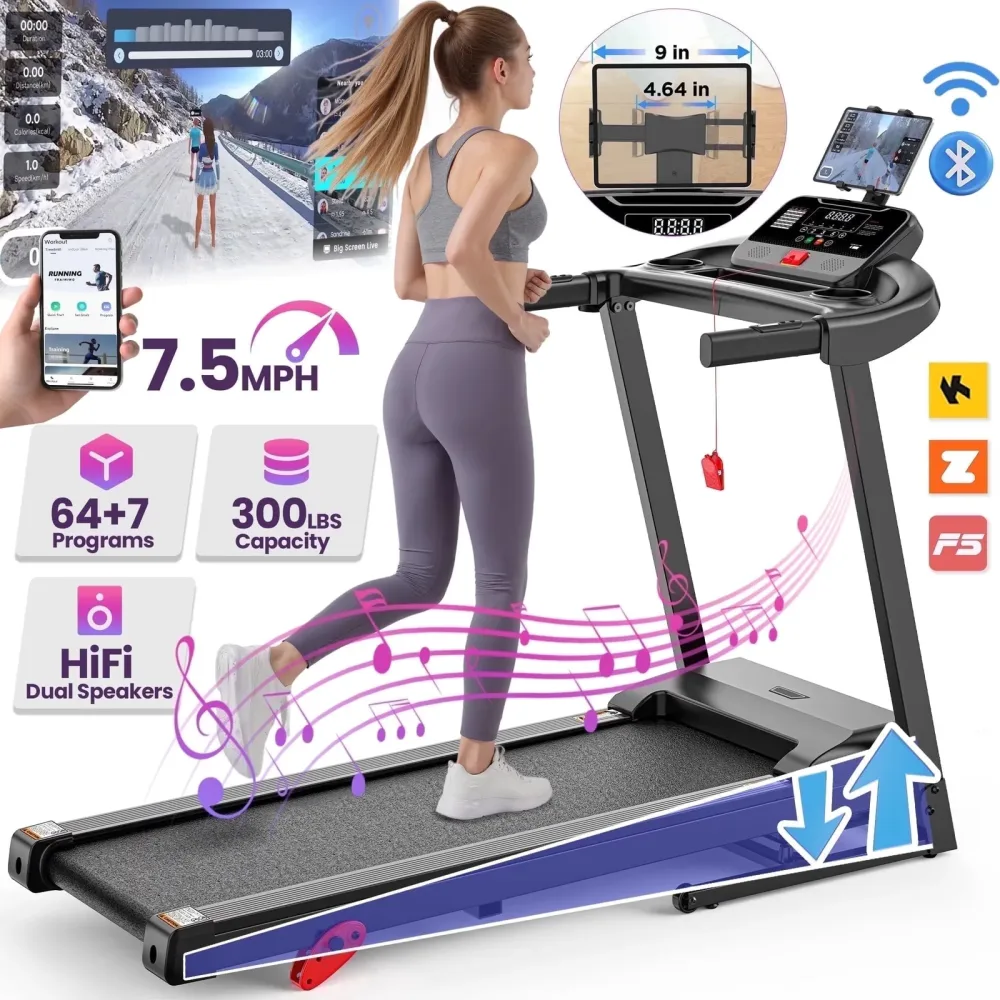 Capacity Treadmill 3.5hp 300lb adjustable