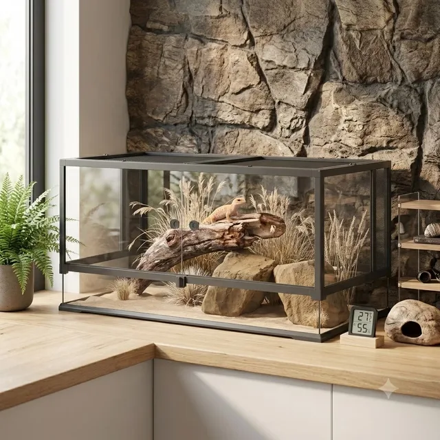 Reptile Terrarium 50 gallon 17.7 in 2"