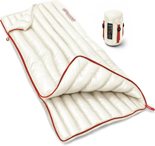 Sleeping Bag 27 oz white 6.7 inches