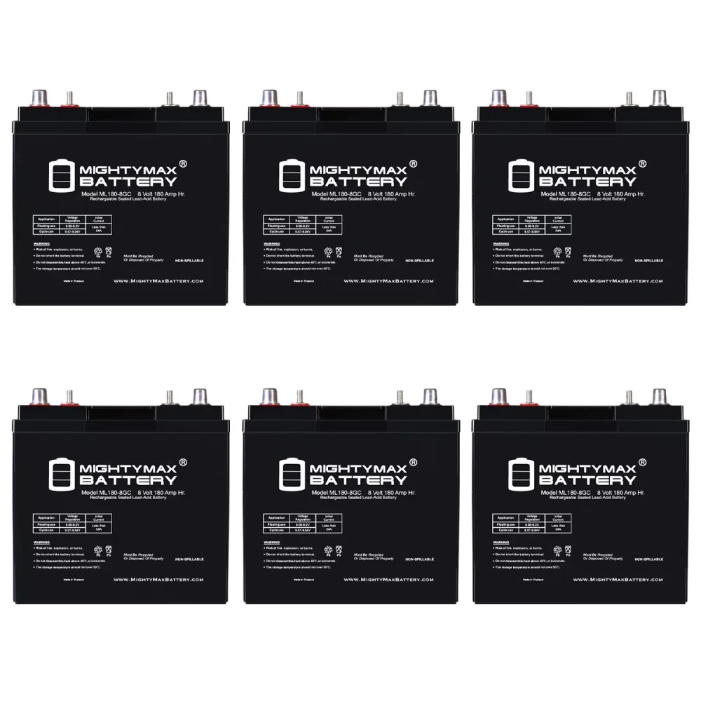 Battery 8v 6 pack 8 volt