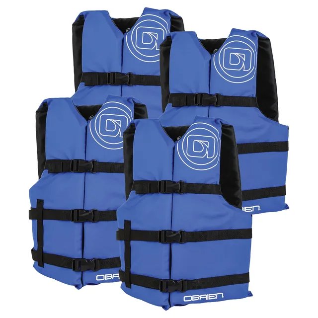 Life Jacket adjustable blue 4 pack