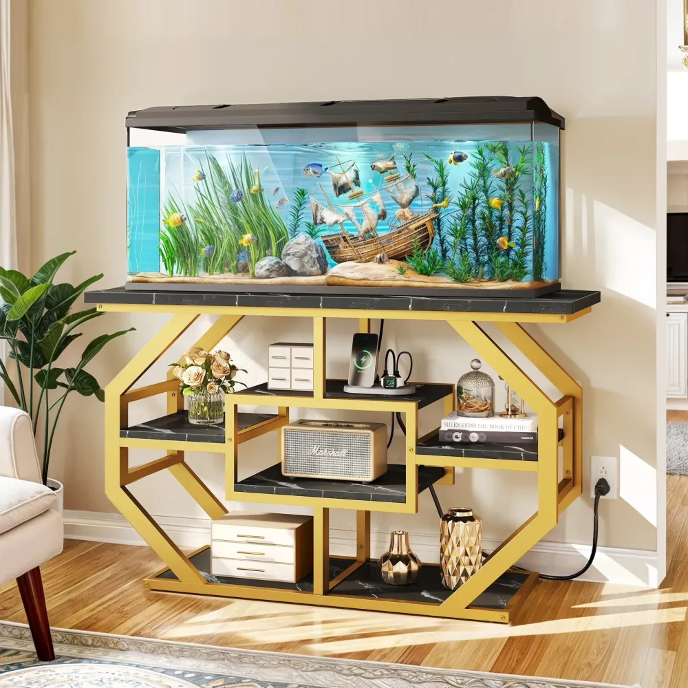 Aquarium Stand 55-75 gallon 865lbs black