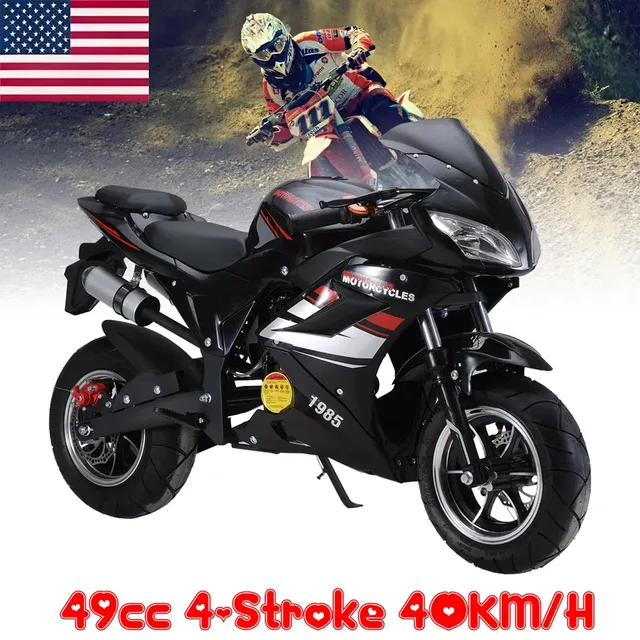 Pocket Bike black 170 lbs 40in