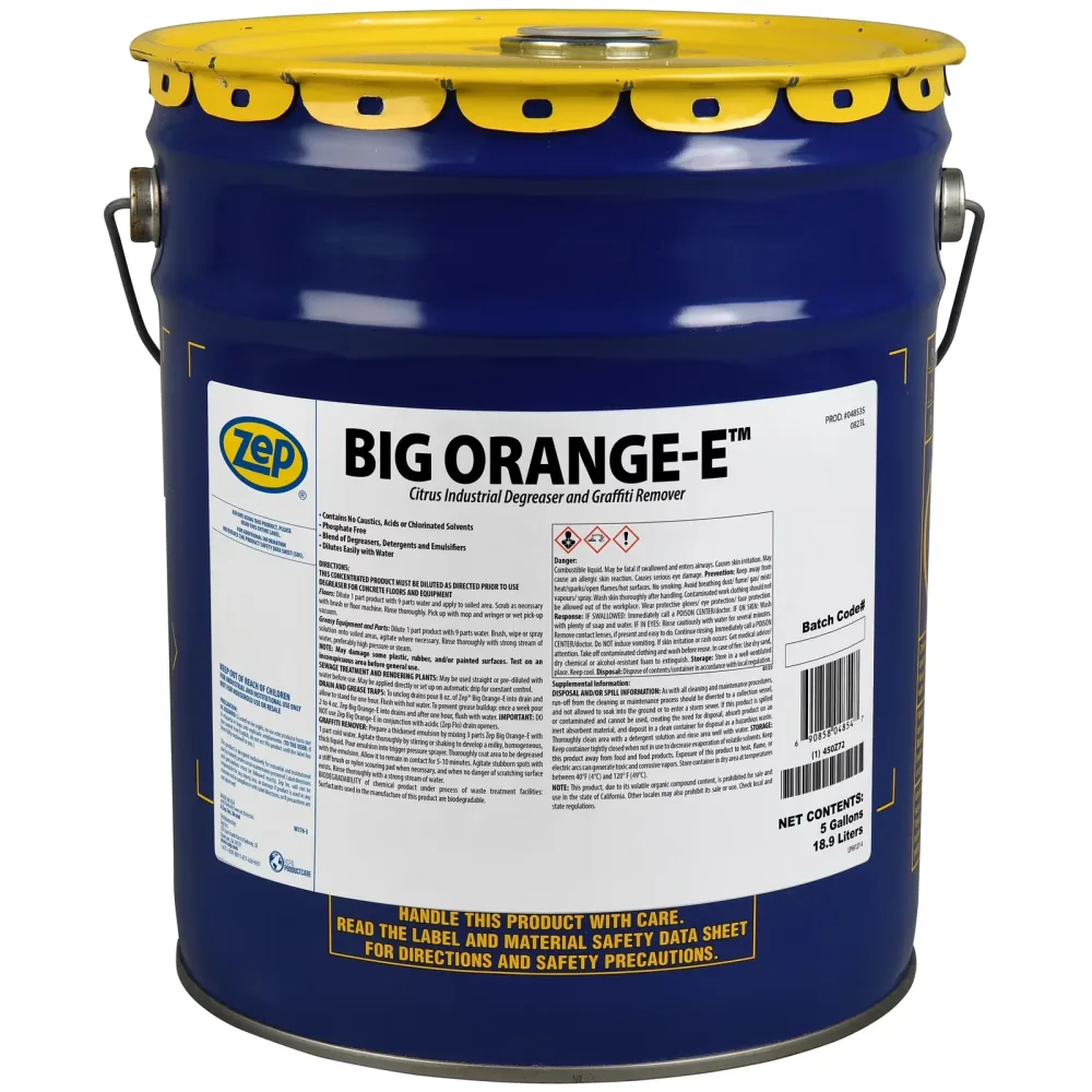 Cleaning 5 gallon heavy-duty orange