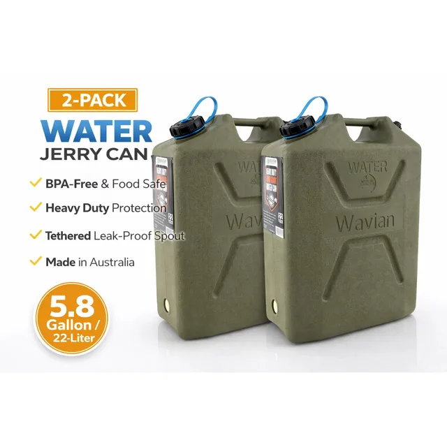 Water Storage 5.8 gallon 2 pack green