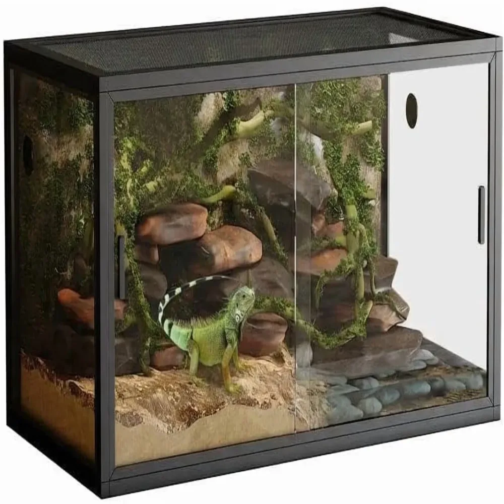 Reptile Terrarium black 67 pound 48.67 pound