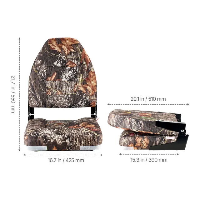 Boat Seat folding 5.3" heavy-duty