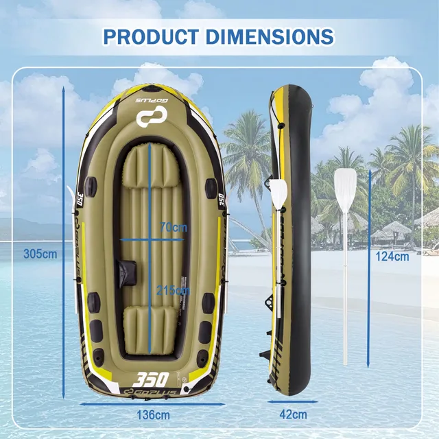Fishing Raft 748 lbs green