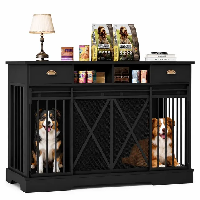 Dog Crate 63 inch black