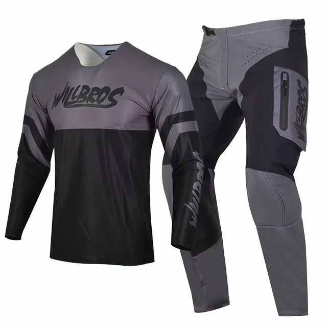 Pants grey orange black
