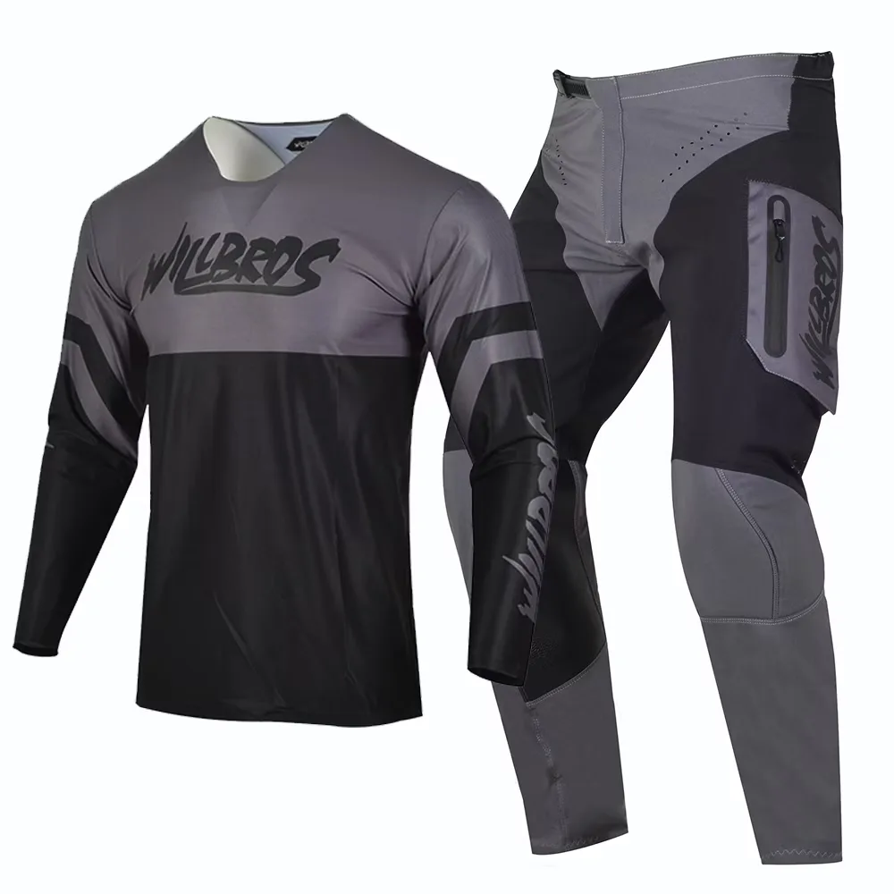 Pants grey orange black
