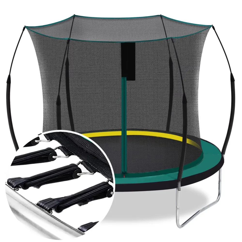 Backyard Trampoline 10ft 8ft 220 lbs