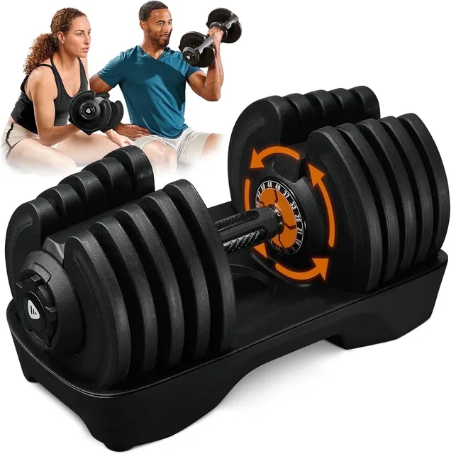 Gym Strength 90lb adjustable black