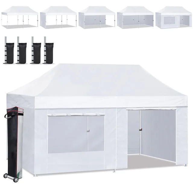 Wedding Tent white black 10.35 feet