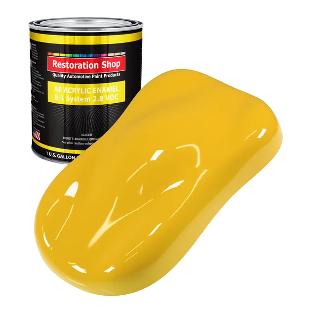 Auto Paint yellow 1 gallon 1 quart