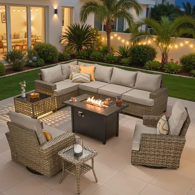 Patio Furniture gray beige 350 lbs