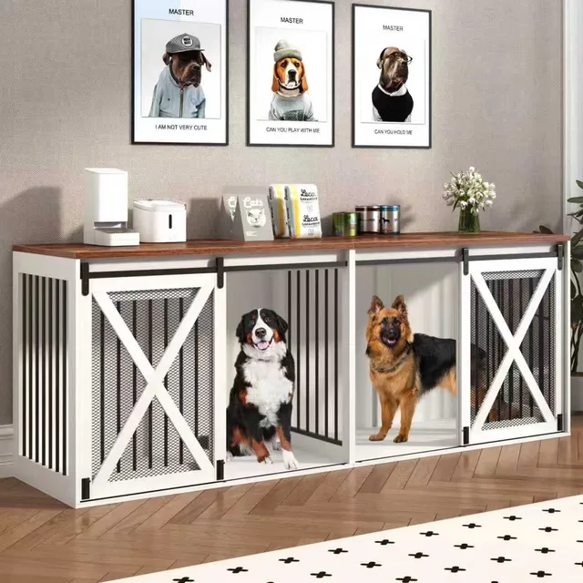 Dog Crate 94.5" white 500 pounds