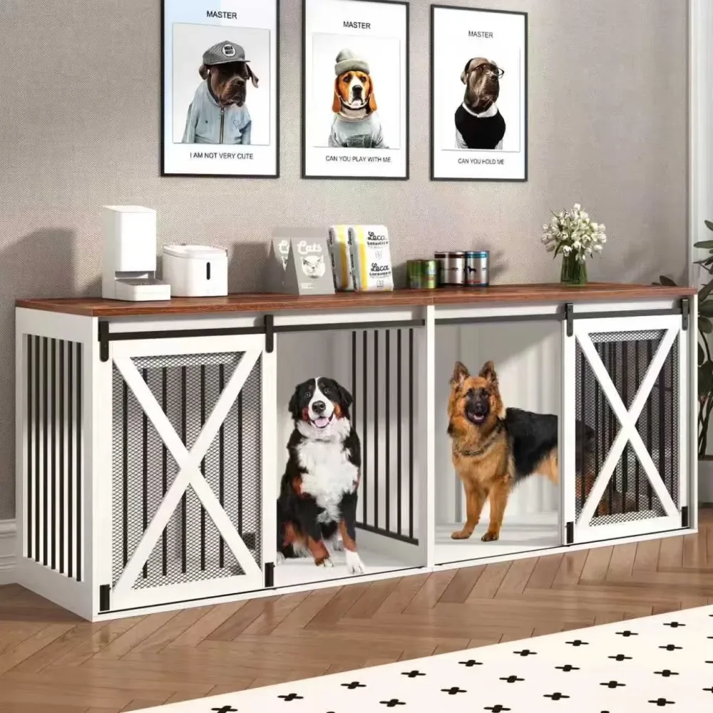Dog Crate 94.5" white 500 pounds