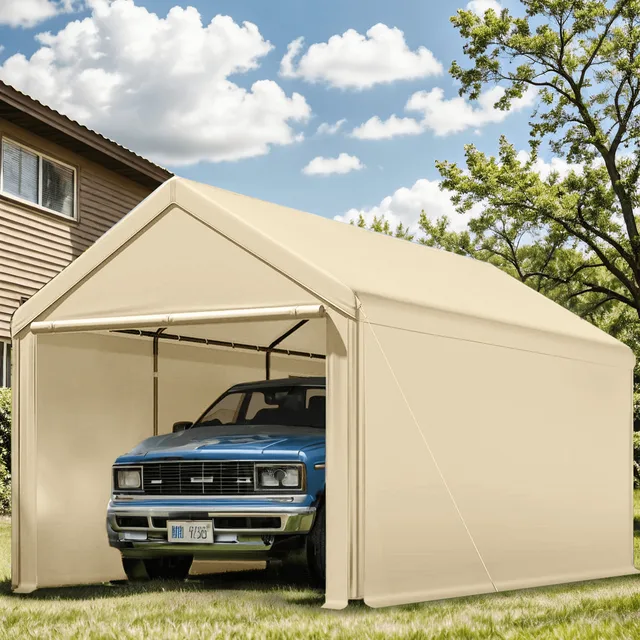 Carport 10' portable beige