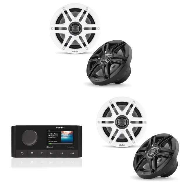 Speaker 2 pair white black