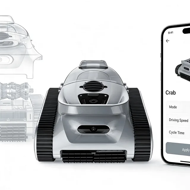 Robotic Pool 180w wireless gray