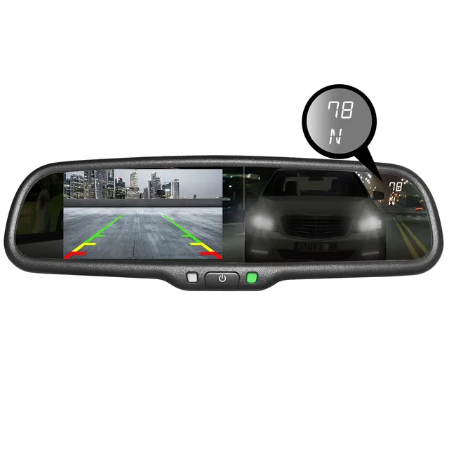 View Mirror 4.3" 3" 12v