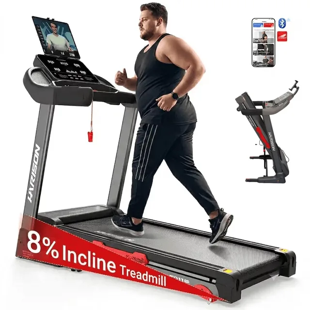 Running Machine 330 lbs folding black