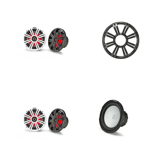 Marine Audio 8" led 350 watts