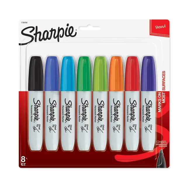 Permanent Markers 10 packs black green