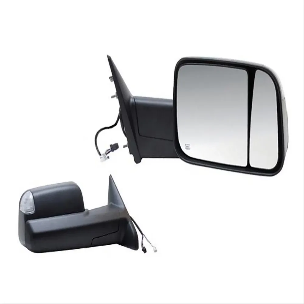 Towing Mirror black adjustable folding