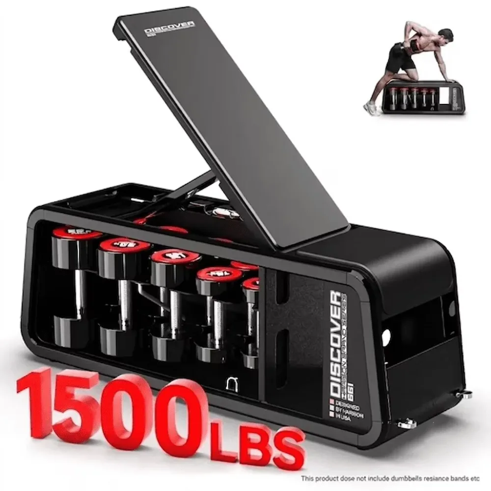 Weight Bench 1000 lbs adjustable black