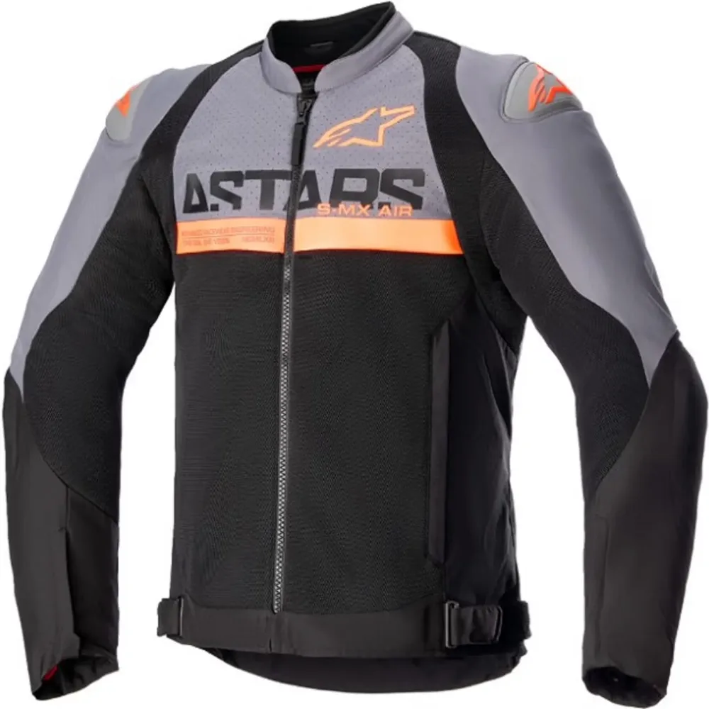 Motorcycle Jacket gray black orange