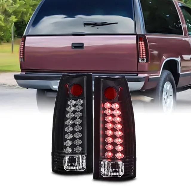 Truck led red black