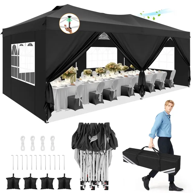 Canopy Tent waterproof white black