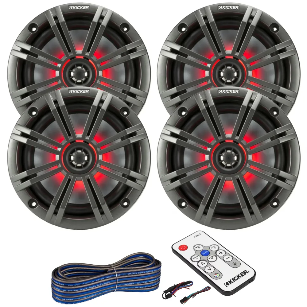 Marine Audio 2 pair 6.5" 195 watts