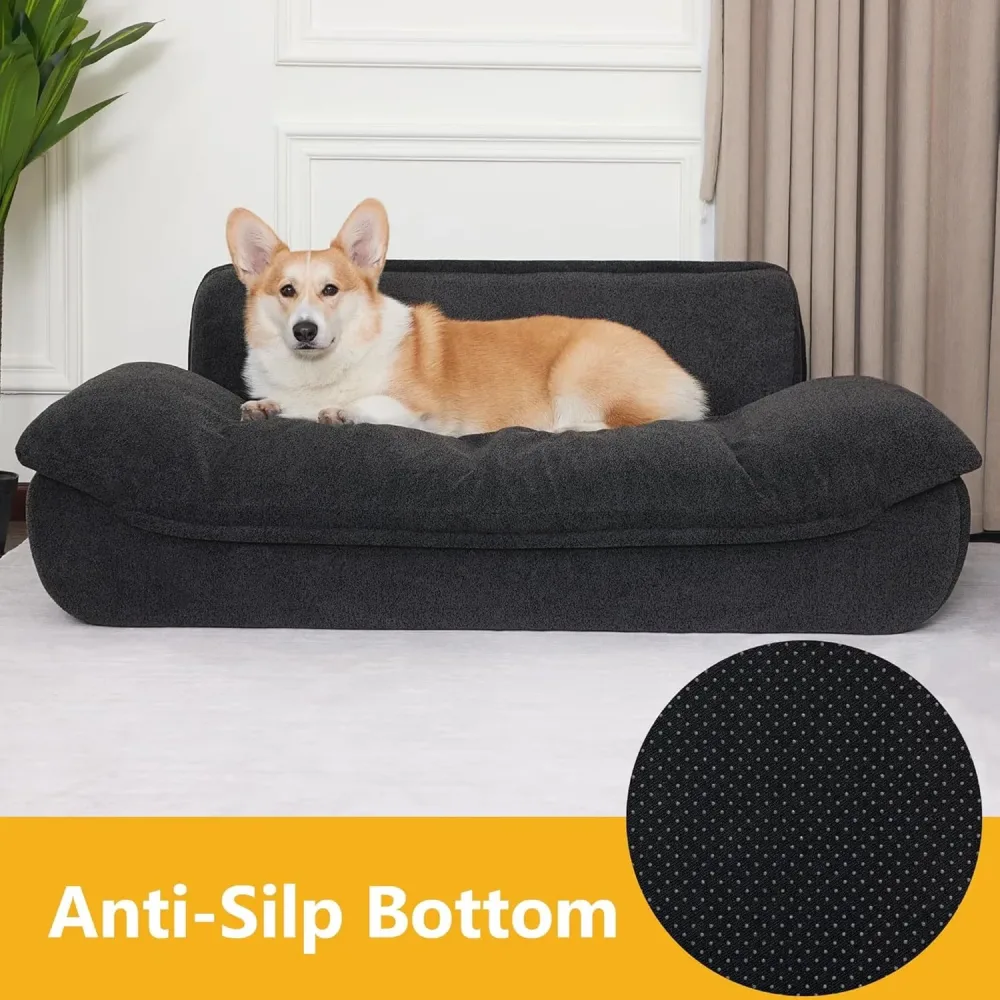 Sofa Bed black 21.3 inches