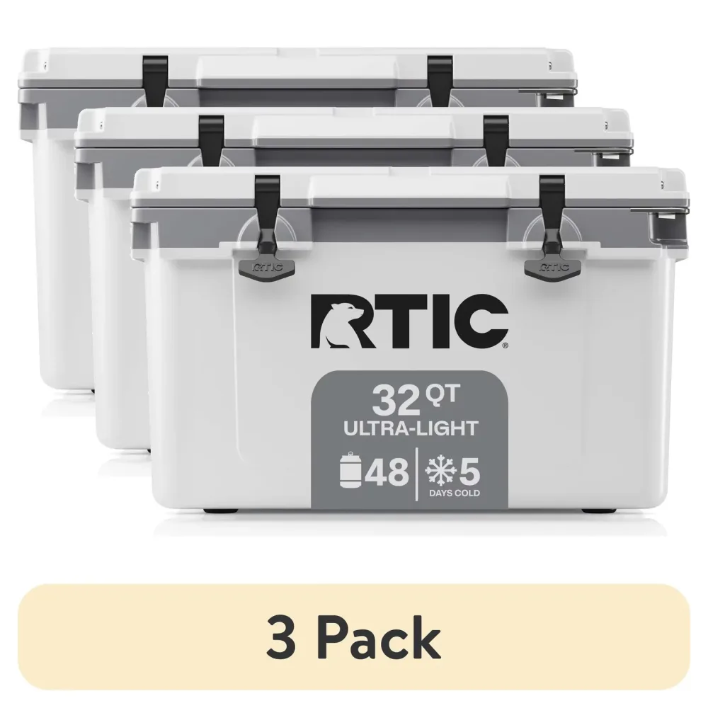 Chest Cooler 3 pack white grey