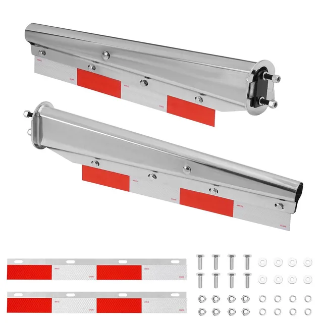 Semi Truck 2.5 inch 1 pair silver