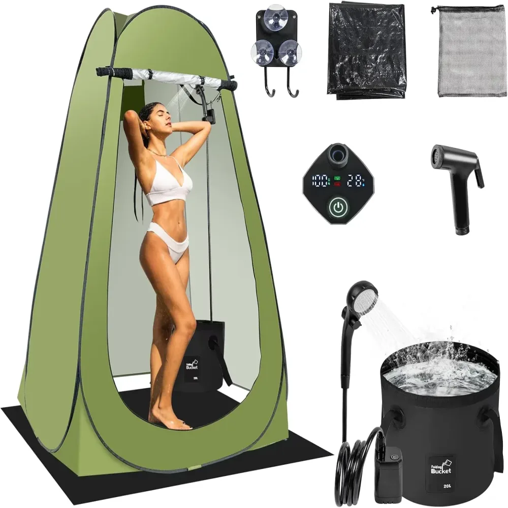 Shower Tent portable rechargeable 2"