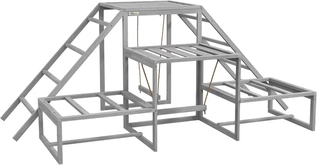 Chicken Coop gray 73.6" 39.4"