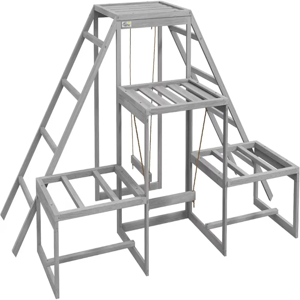 Chicken Coop gray 73.6" 39.4"