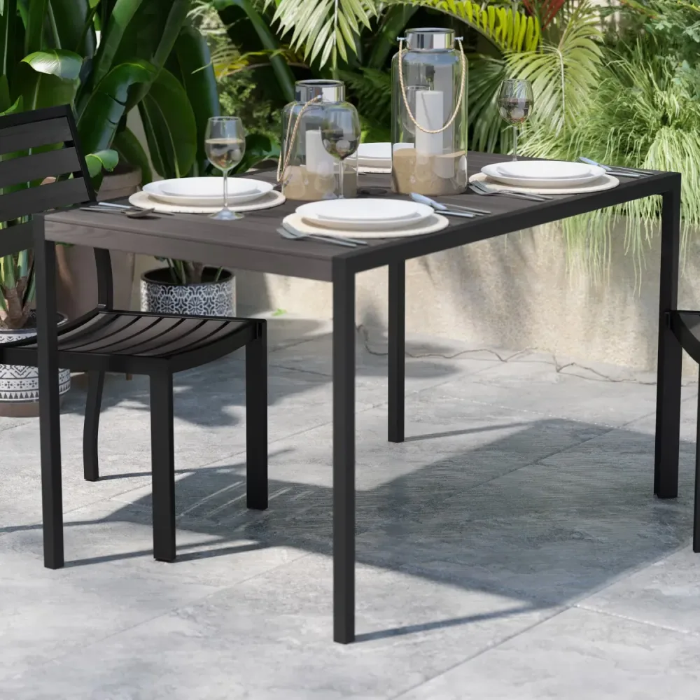 Dining Table 30" 48" gray