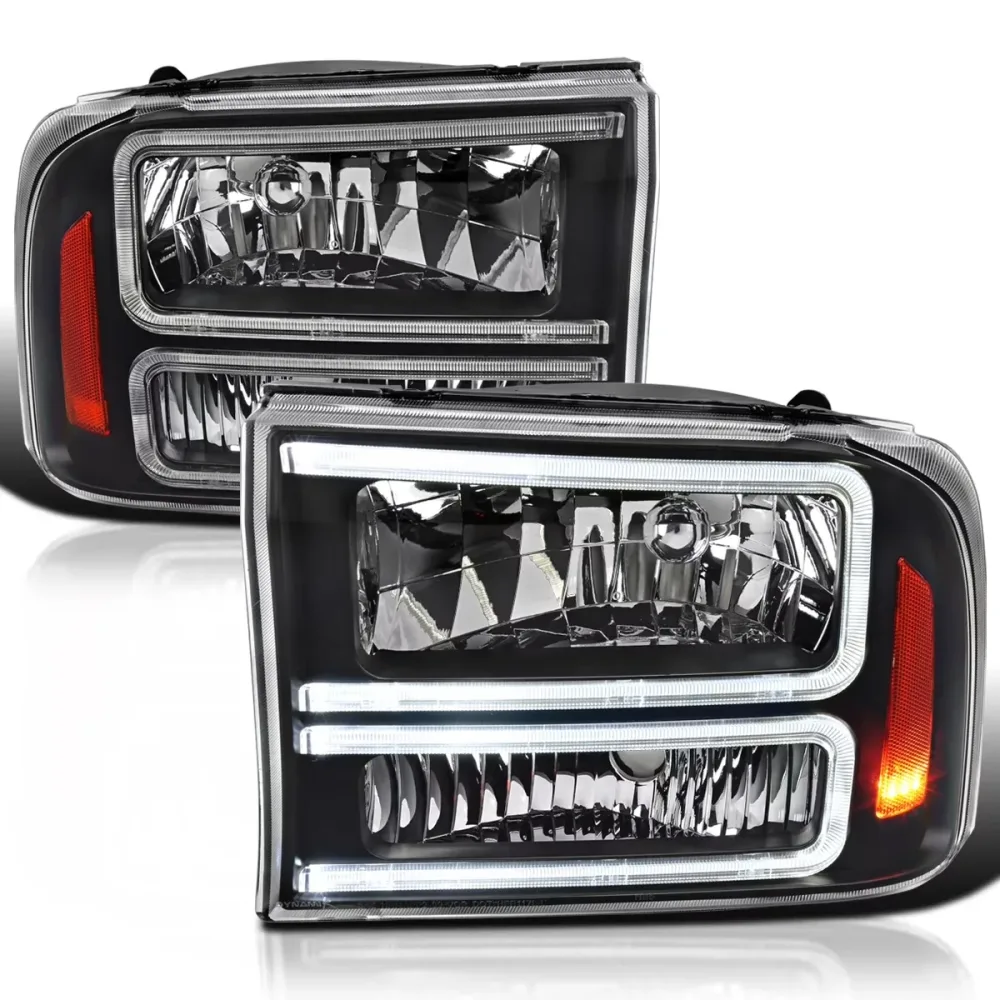 Light led black 1 pair