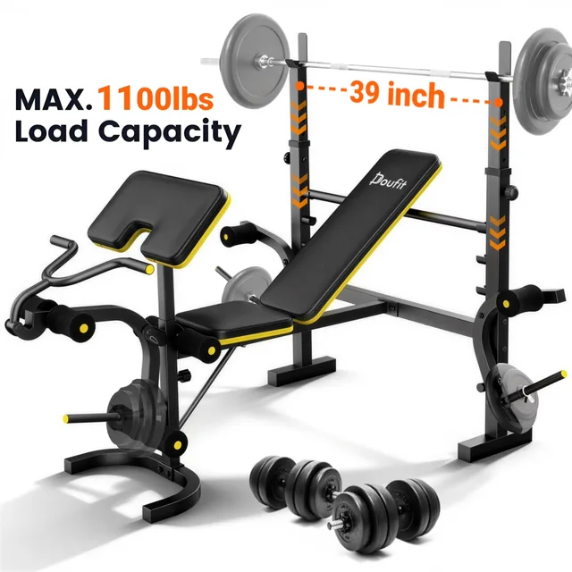 Weight Bench 1100 lbs adjustable 1.5mm