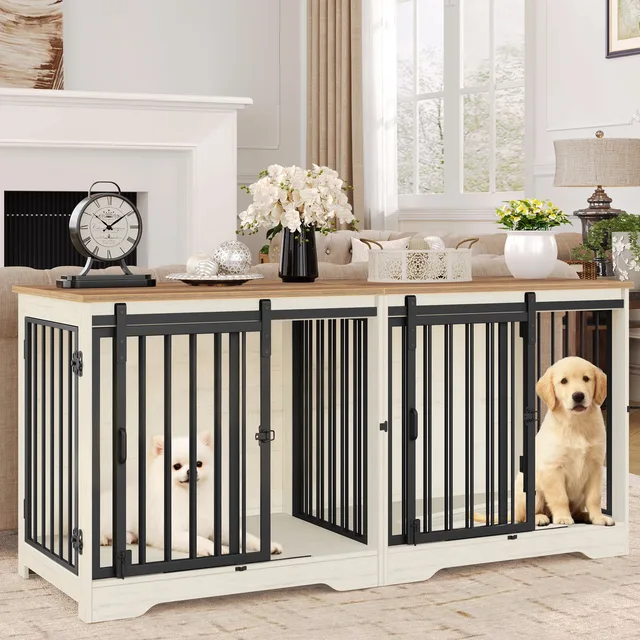 Dog Crate 78" 54 in brown