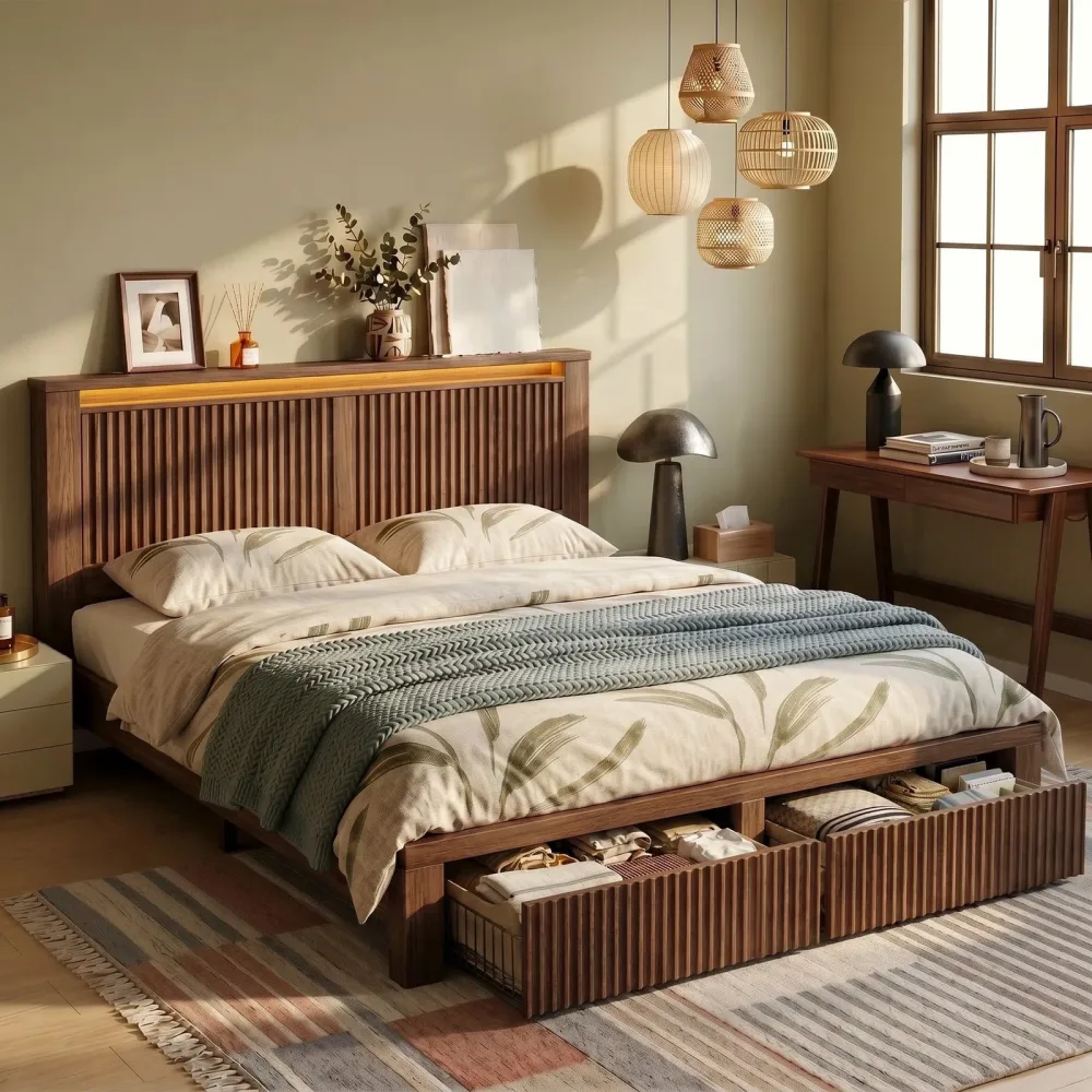 Bed Frame led 4 lb 103.4 lb