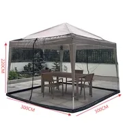 Tent red 300cm black